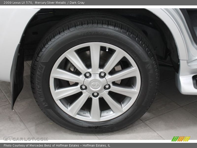 Mercury Silver Metallic / Dark Gray 2009 Lexus LX 570