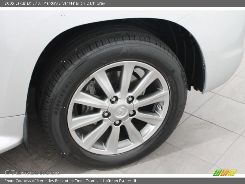 Mercury Silver Metallic / Dark Gray 2009 Lexus LX 570