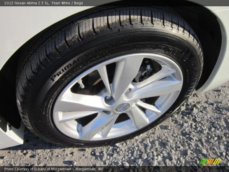 Pearl White / Beige 2013 Nissan Altima 2.5 SL