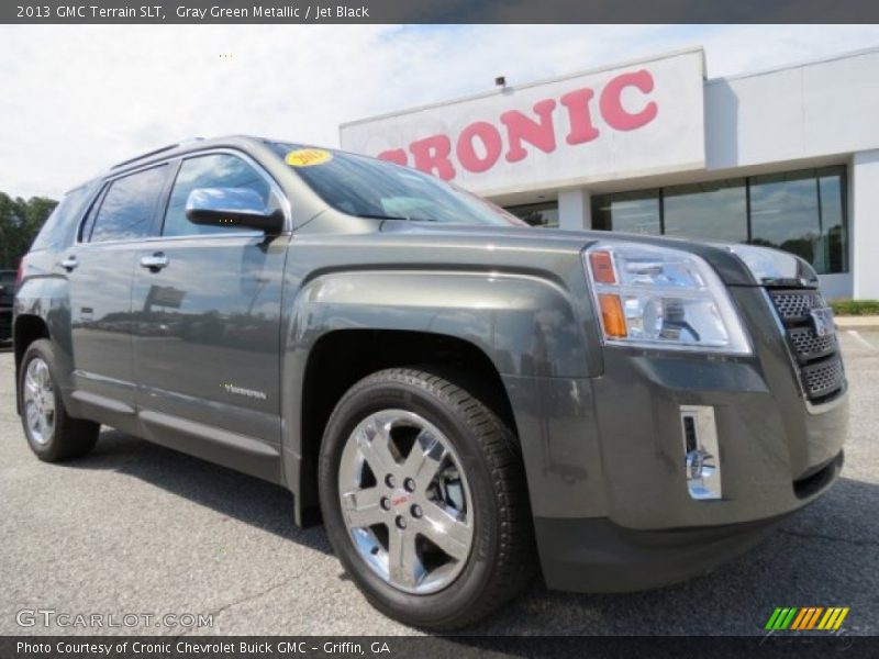 Gray Green Metallic / Jet Black 2013 GMC Terrain SLT