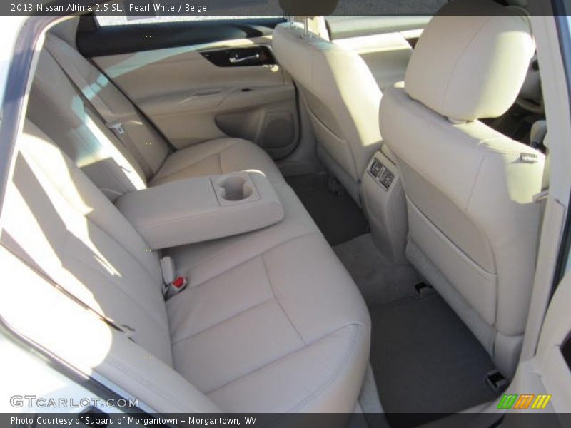 Pearl White / Beige 2013 Nissan Altima 2.5 SL