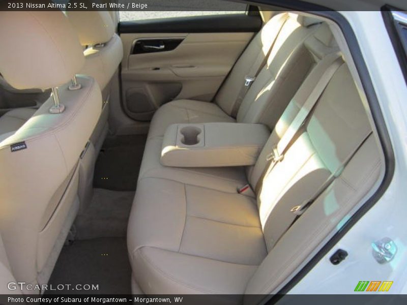 Pearl White / Beige 2013 Nissan Altima 2.5 SL