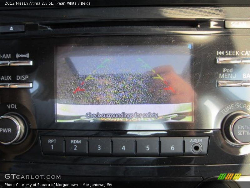 Pearl White / Beige 2013 Nissan Altima 2.5 SL