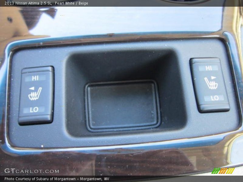 Pearl White / Beige 2013 Nissan Altima 2.5 SL