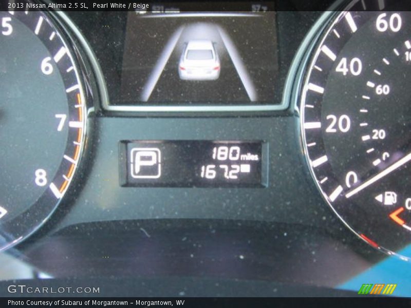 Pearl White / Beige 2013 Nissan Altima 2.5 SL