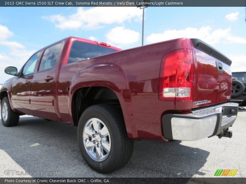 Sonoma Red Metallic / Very Dark Cashmere/Light Cashmere 2013 GMC Sierra 1500 SLT Crew Cab