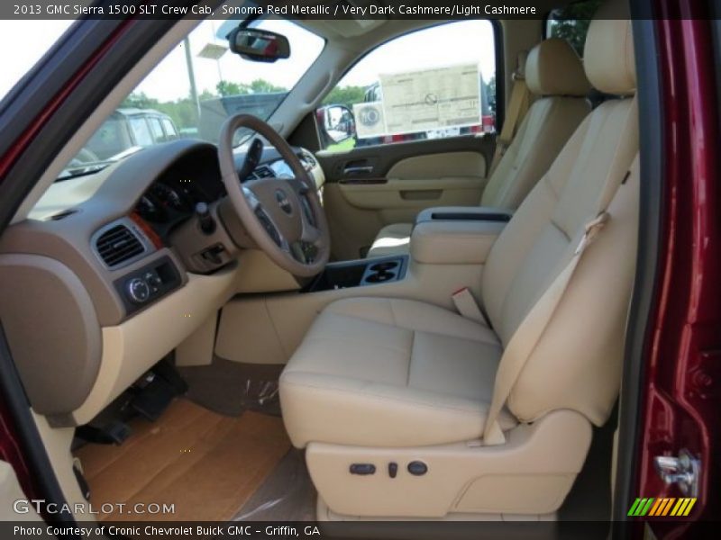 Sonoma Red Metallic / Very Dark Cashmere/Light Cashmere 2013 GMC Sierra 1500 SLT Crew Cab