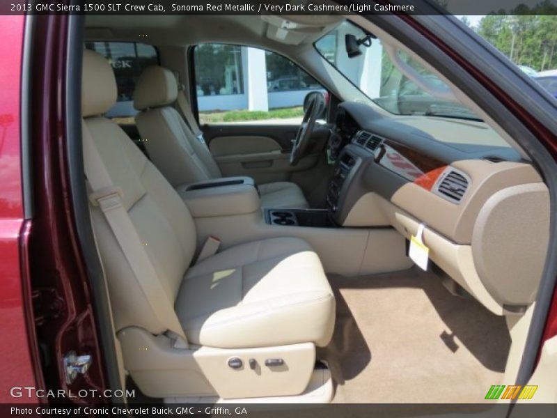 Sonoma Red Metallic / Very Dark Cashmere/Light Cashmere 2013 GMC Sierra 1500 SLT Crew Cab