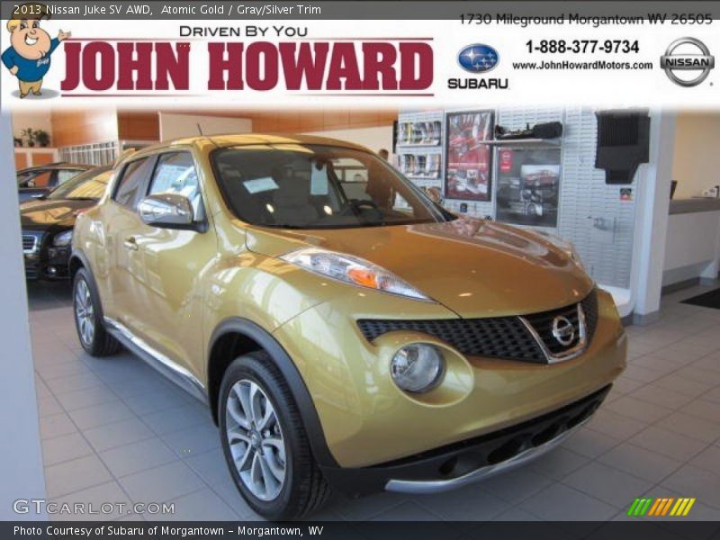 Atomic Gold / Gray/Silver Trim 2013 Nissan Juke SV AWD