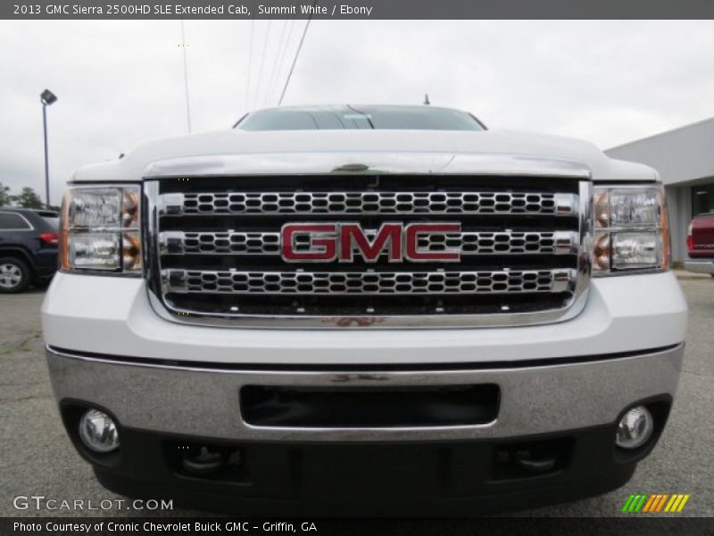 Summit White / Ebony 2013 GMC Sierra 2500HD SLE Extended Cab