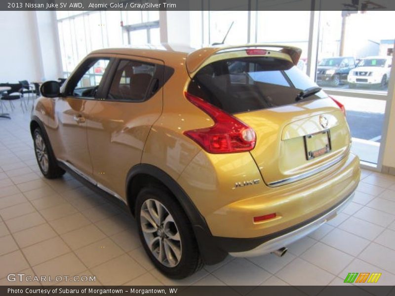 Atomic Gold / Gray/Silver Trim 2013 Nissan Juke SV AWD