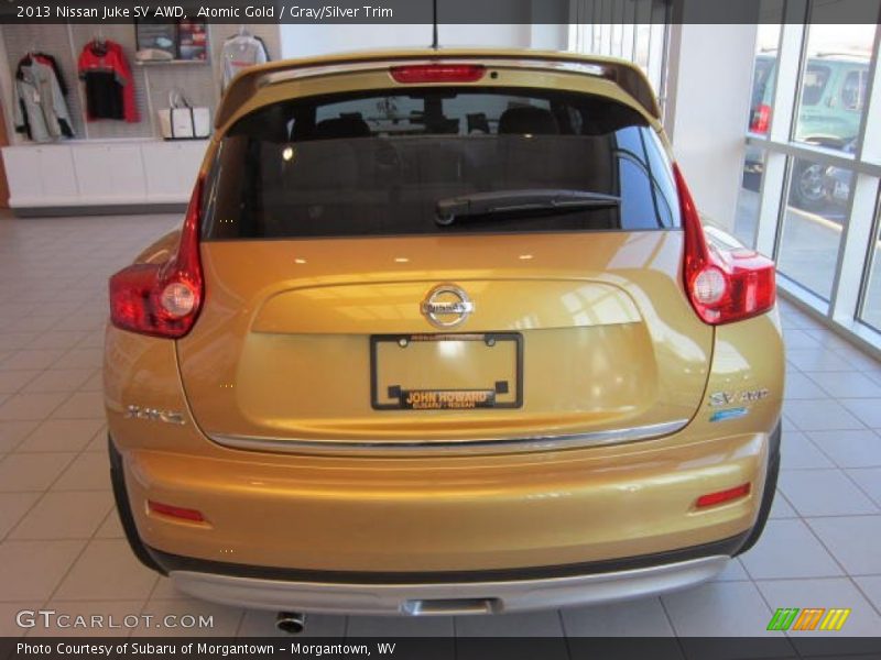 Atomic Gold / Gray/Silver Trim 2013 Nissan Juke SV AWD