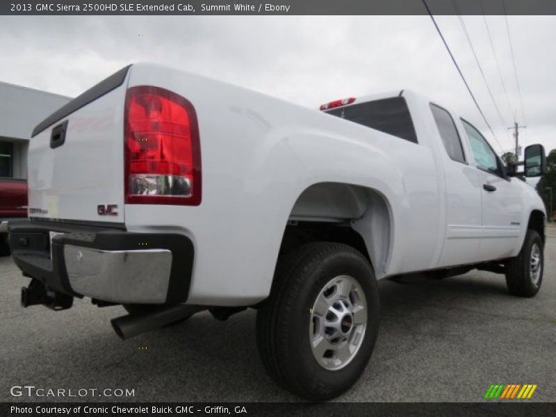 Summit White / Ebony 2013 GMC Sierra 2500HD SLE Extended Cab
