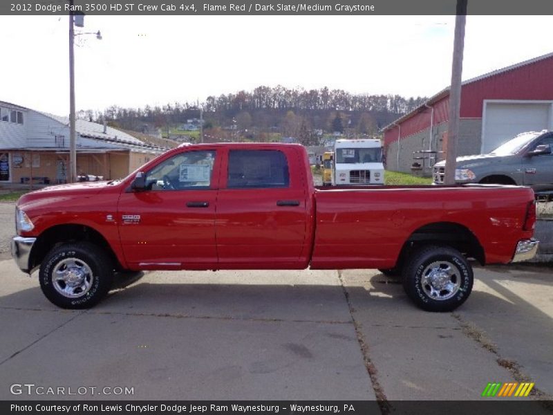 Flame Red / Dark Slate/Medium Graystone 2012 Dodge Ram 3500 HD ST Crew Cab 4x4