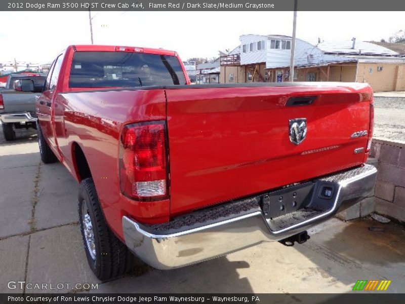 Flame Red / Dark Slate/Medium Graystone 2012 Dodge Ram 3500 HD ST Crew Cab 4x4