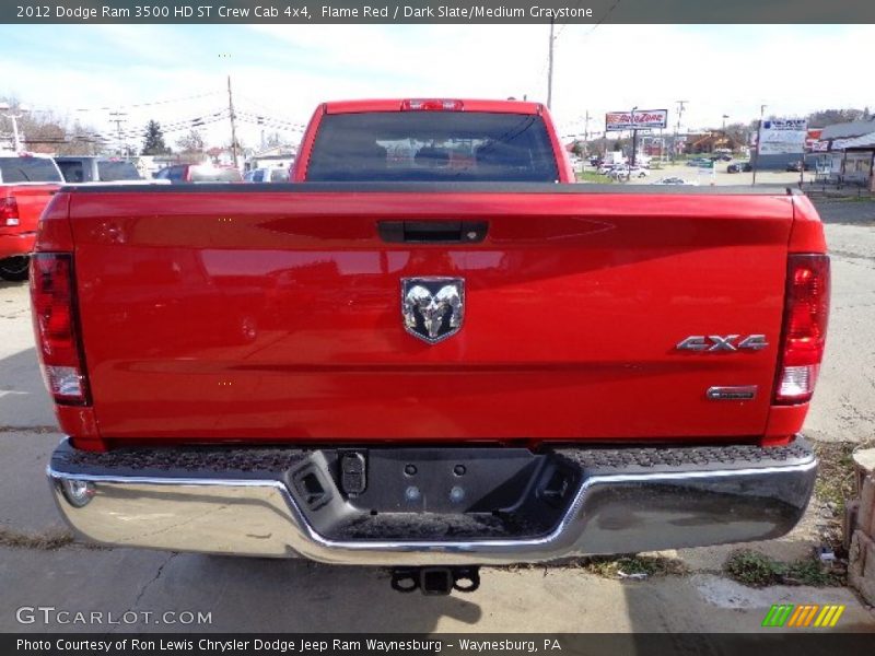 Flame Red / Dark Slate/Medium Graystone 2012 Dodge Ram 3500 HD ST Crew Cab 4x4