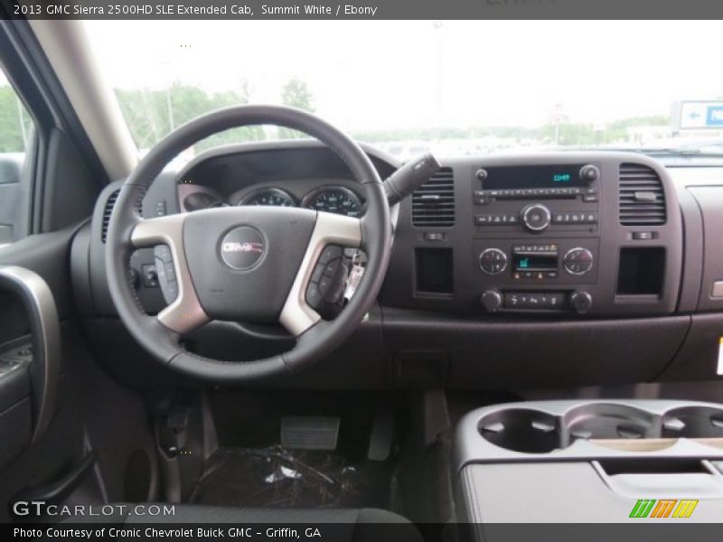 Summit White / Ebony 2013 GMC Sierra 2500HD SLE Extended Cab