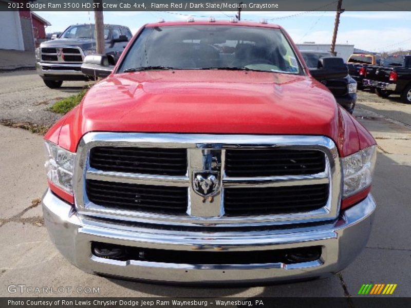 Flame Red / Dark Slate/Medium Graystone 2012 Dodge Ram 3500 HD ST Crew Cab 4x4