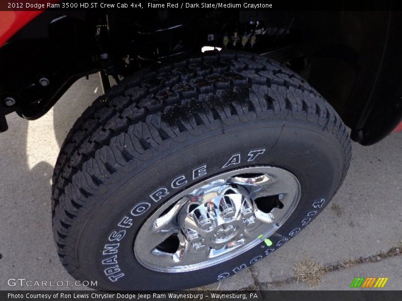 Flame Red / Dark Slate/Medium Graystone 2012 Dodge Ram 3500 HD ST Crew Cab 4x4