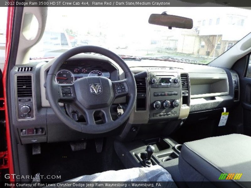 Flame Red / Dark Slate/Medium Graystone 2012 Dodge Ram 3500 HD ST Crew Cab 4x4