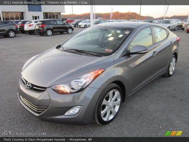 Titanium Gray Metallic / Gray 2011 Hyundai Elantra Limited