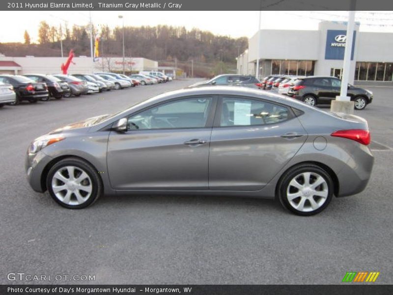 Titanium Gray Metallic / Gray 2011 Hyundai Elantra Limited