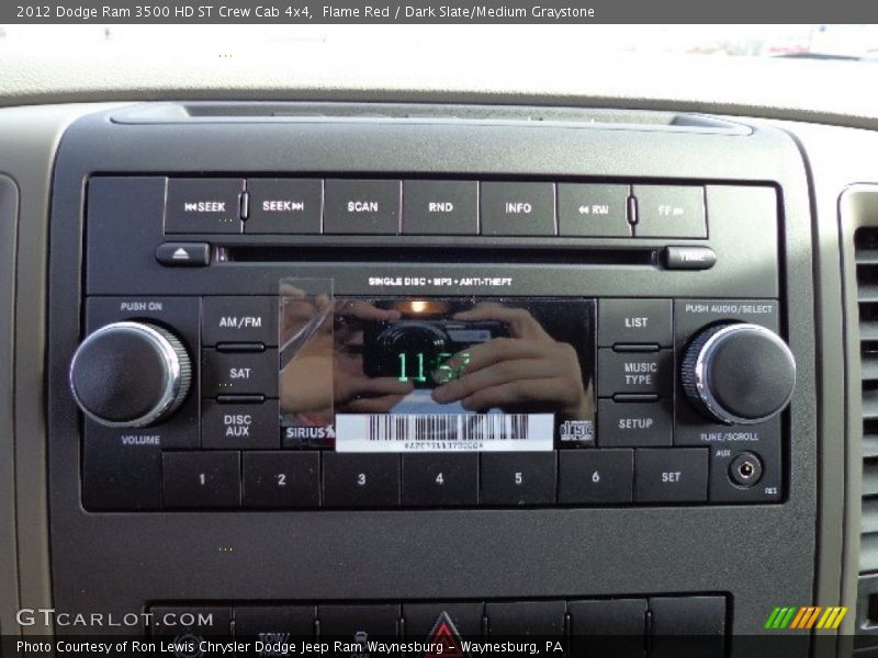 Flame Red / Dark Slate/Medium Graystone 2012 Dodge Ram 3500 HD ST Crew Cab 4x4
