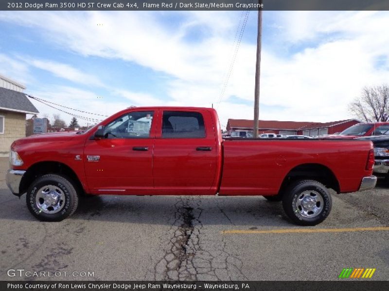 Flame Red / Dark Slate/Medium Graystone 2012 Dodge Ram 3500 HD ST Crew Cab 4x4