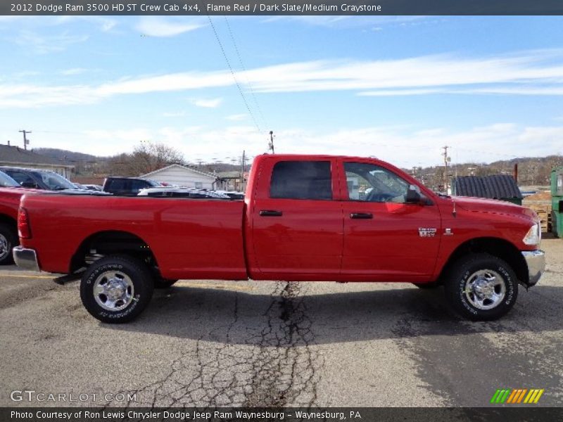 Flame Red / Dark Slate/Medium Graystone 2012 Dodge Ram 3500 HD ST Crew Cab 4x4