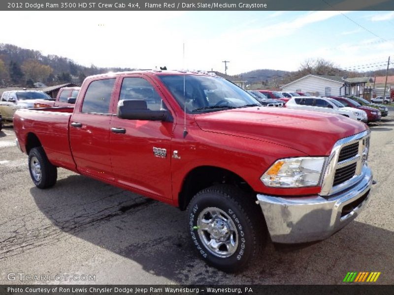 Flame Red / Dark Slate/Medium Graystone 2012 Dodge Ram 3500 HD ST Crew Cab 4x4