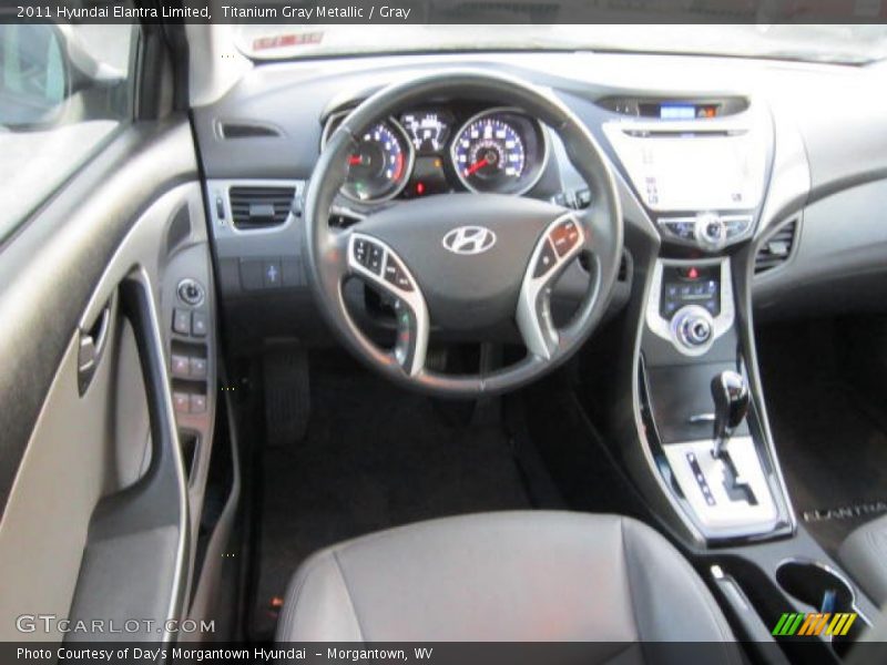 Titanium Gray Metallic / Gray 2011 Hyundai Elantra Limited
