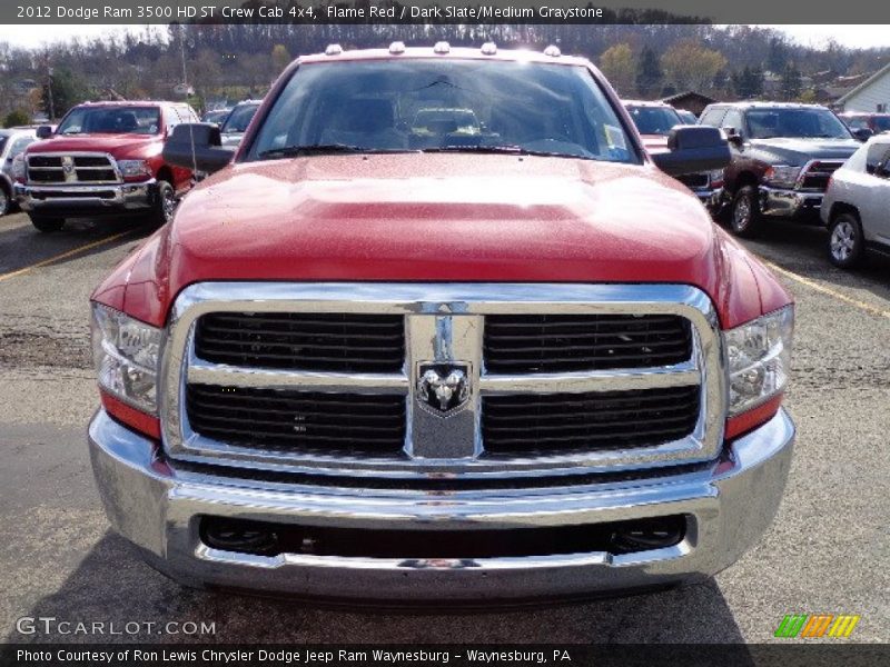 Flame Red / Dark Slate/Medium Graystone 2012 Dodge Ram 3500 HD ST Crew Cab 4x4