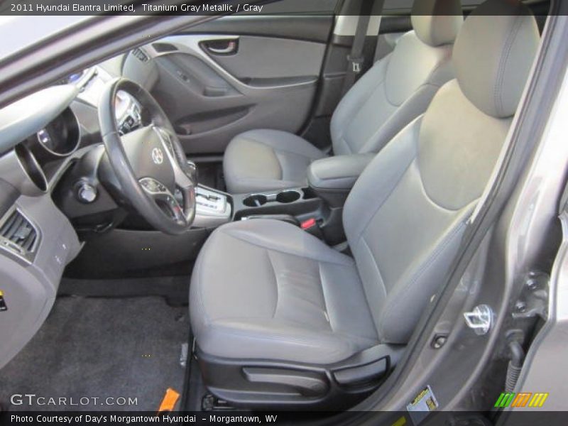 Titanium Gray Metallic / Gray 2011 Hyundai Elantra Limited
