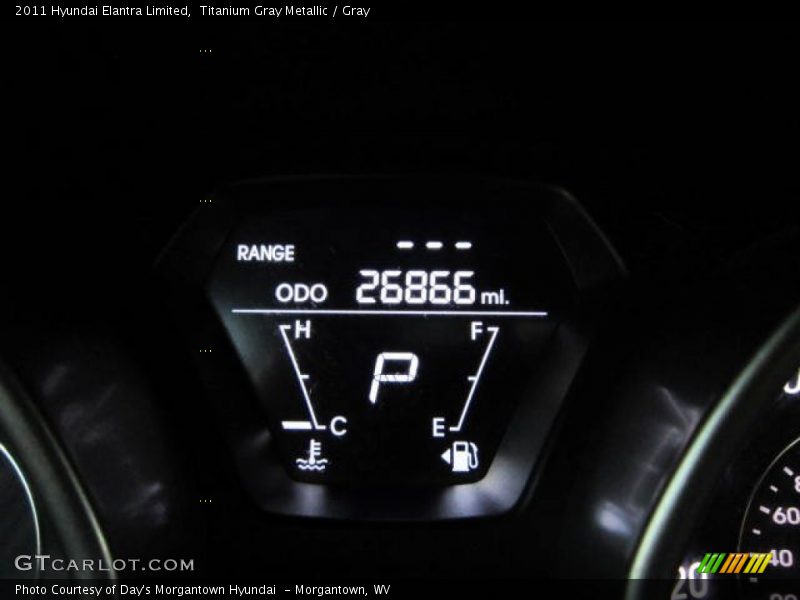 Titanium Gray Metallic / Gray 2011 Hyundai Elantra Limited
