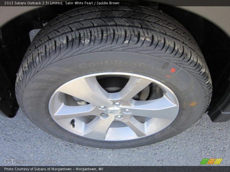 Satin White Pearl / Saddle Brown 2013 Subaru Outback 2.5i Limited