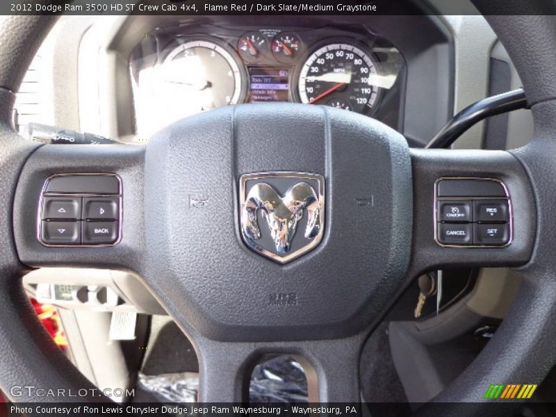 Flame Red / Dark Slate/Medium Graystone 2012 Dodge Ram 3500 HD ST Crew Cab 4x4