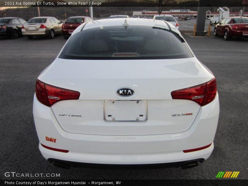 Snow White Pearl / Beige 2011 Kia Optima EX Turbo