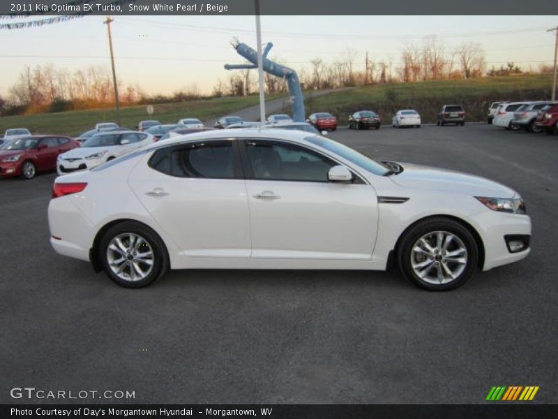 Snow White Pearl / Beige 2011 Kia Optima EX Turbo
