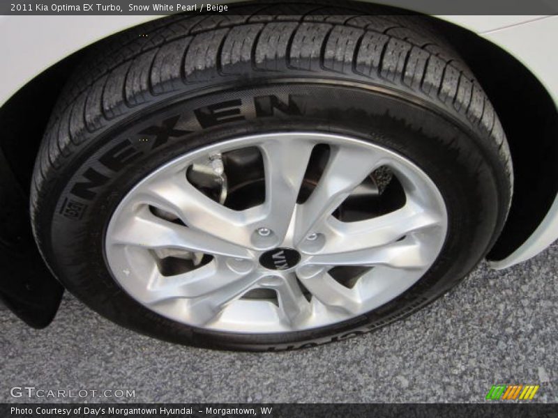 Snow White Pearl / Beige 2011 Kia Optima EX Turbo