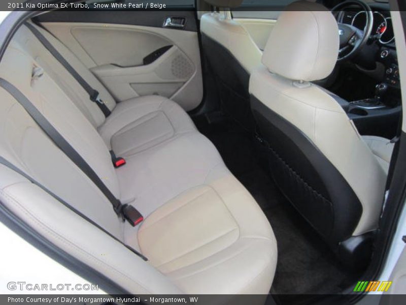 Snow White Pearl / Beige 2011 Kia Optima EX Turbo