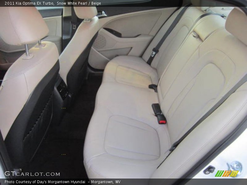 Rear Seat of 2011 Optima EX Turbo