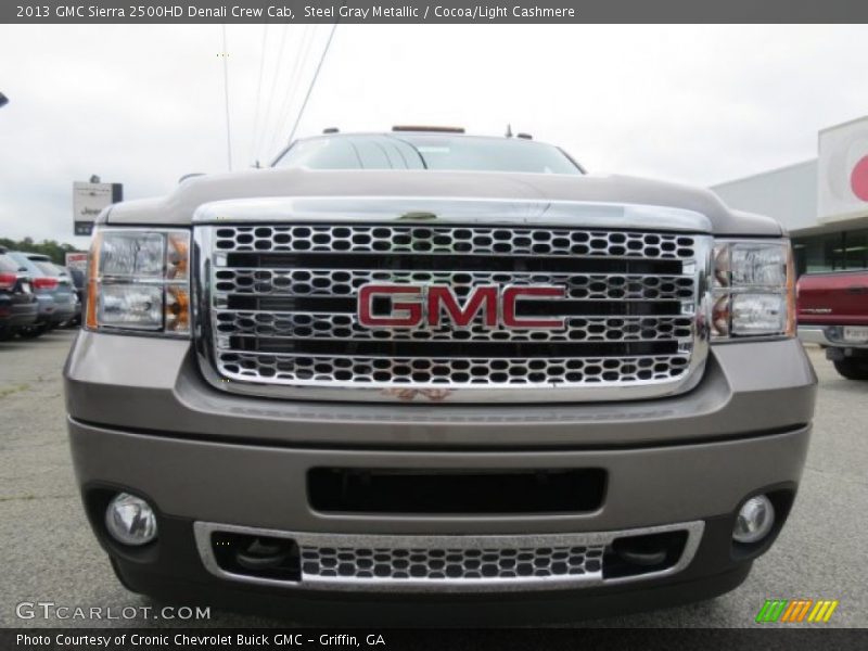 Steel Gray Metallic / Cocoa/Light Cashmere 2013 GMC Sierra 2500HD Denali Crew Cab