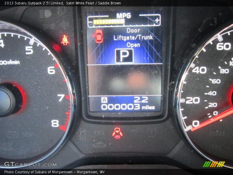 Satin White Pearl / Saddle Brown 2013 Subaru Outback 2.5i Limited