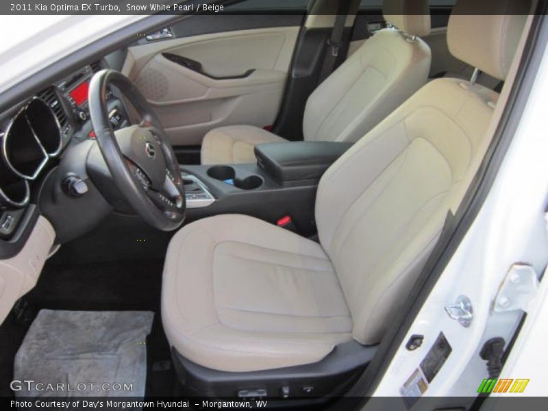 Front Seat of 2011 Optima EX Turbo