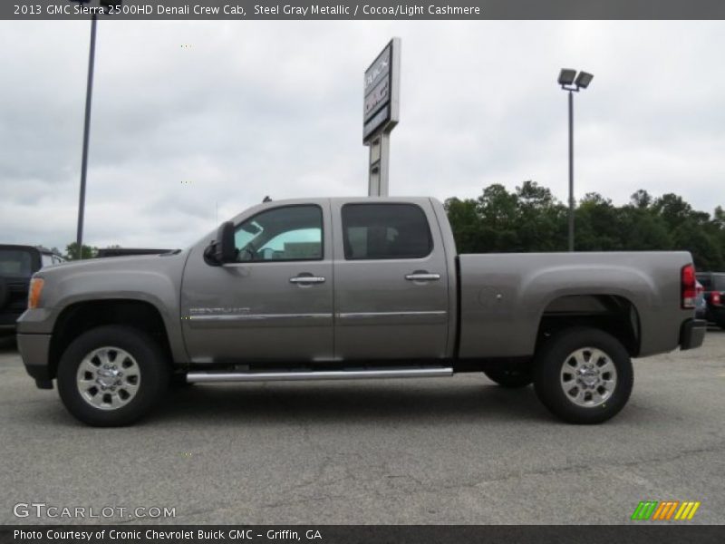 Steel Gray Metallic / Cocoa/Light Cashmere 2013 GMC Sierra 2500HD Denali Crew Cab