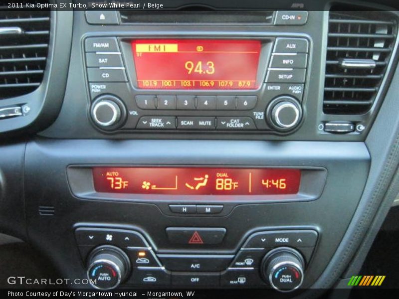 Controls of 2011 Optima EX Turbo