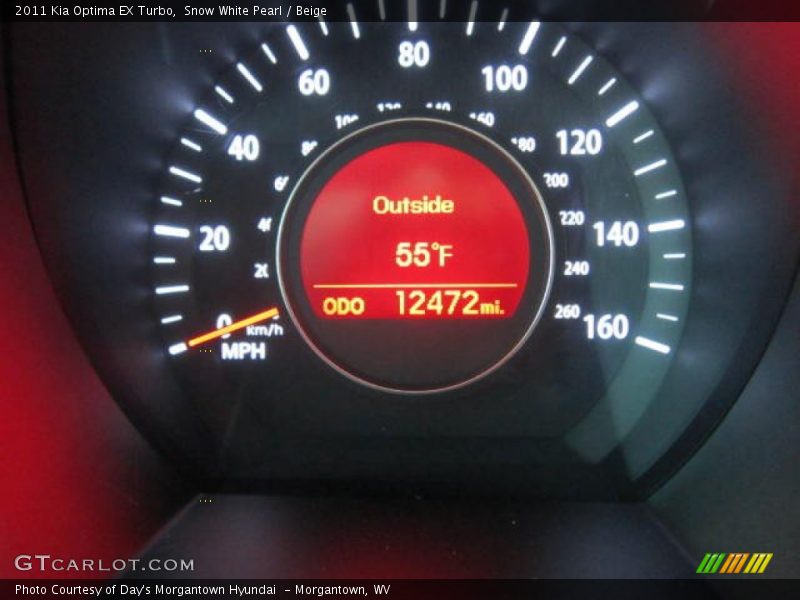 Snow White Pearl / Beige 2011 Kia Optima EX Turbo