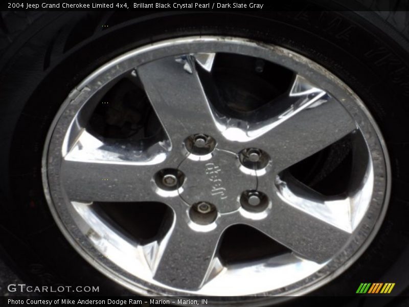 Brillant Black Crystal Pearl / Dark Slate Gray 2004 Jeep Grand Cherokee Limited 4x4