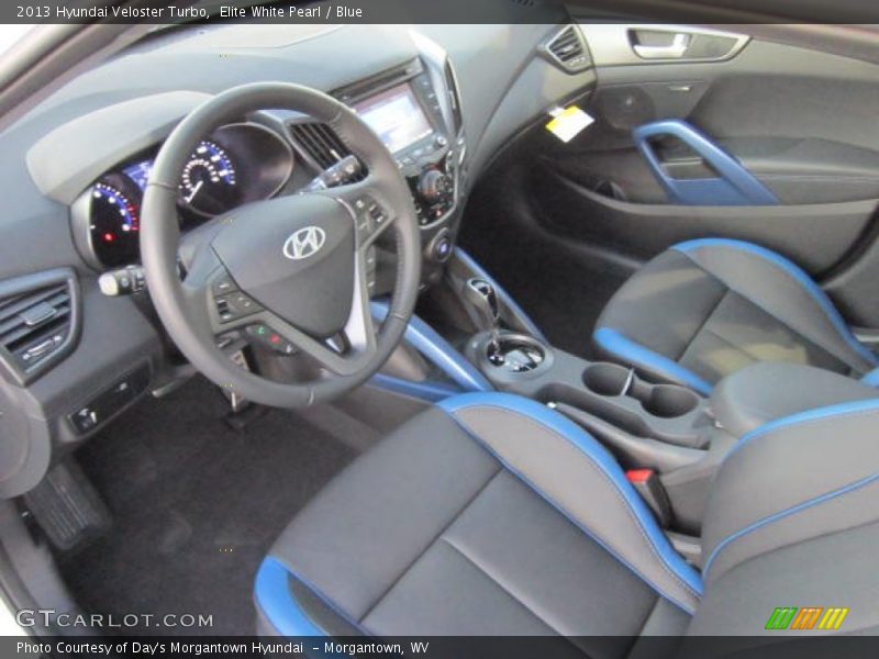 Blue Interior - 2013 Veloster Turbo 