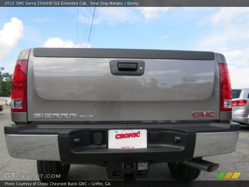 Steel Gray Metallic / Ebony 2013 GMC Sierra 2500HD SLE Extended Cab